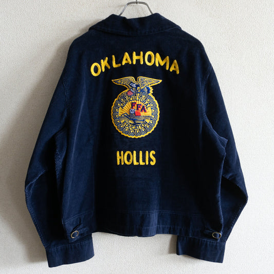 FFA Oklahoma Corduroy Embroidered Work Jacket Size M