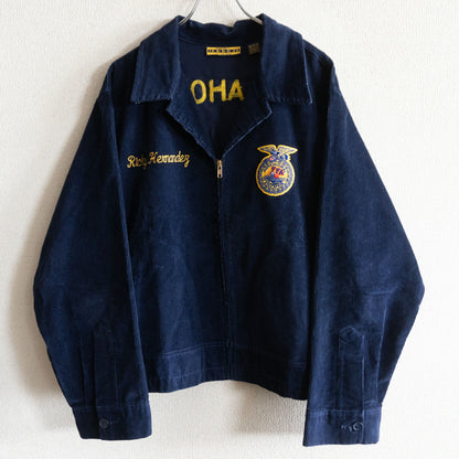 FFA Oklahoma Corduroy Embroidered Work Jacket Size M