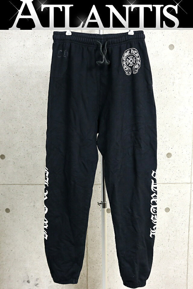 CHROME HEARTS Old English Horseshoe Sweatpants Black Size L