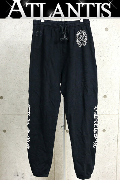 CHROME HEARTS Old English Horseshoe Sweatpants Black Size L