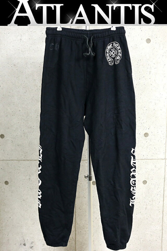 CHROME HEARTS Old English Horseshoe Sweatpants Black Size L