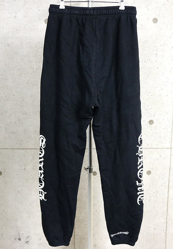 CHROME HEARTS Old English Horseshoe Sweatpants Black Size L