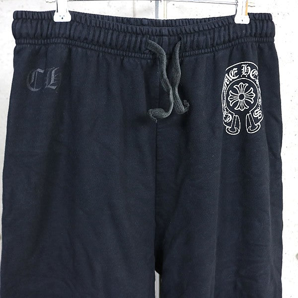CHROME HEARTS Old English Horseshoe Sweatpants Black Size L