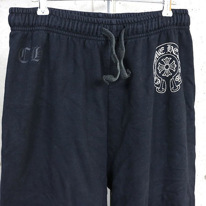 CHROME HEARTS Old English Horseshoe Sweatpants Black Size L
