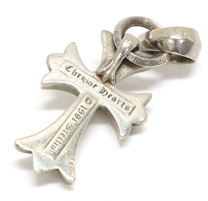 CHROME HEARTS Silver Small CH Cross w/ Bale Pendant.