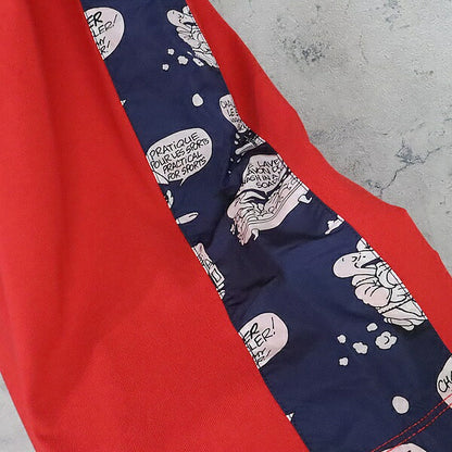 MONCLER Rubber Logo T-Shirt Red Cotton Blend Size L