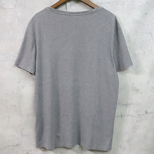 Berluti Front Logo T-Shirt Gray Cotton Size M