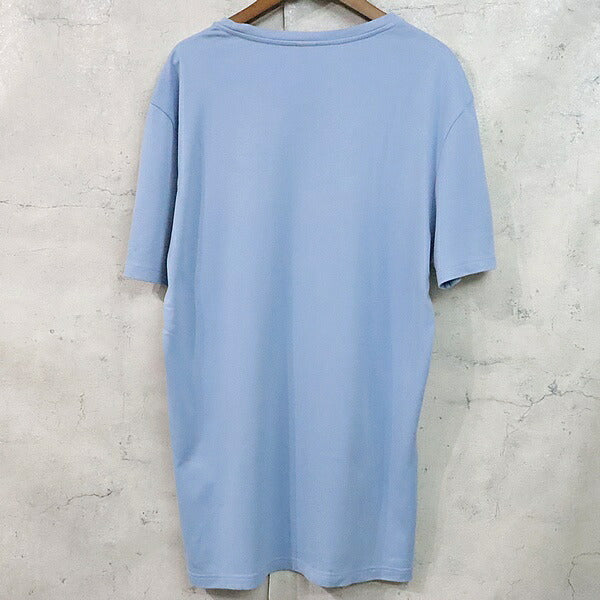 Berluti Front Logo T-Shirt Light Blue Cotton Size M