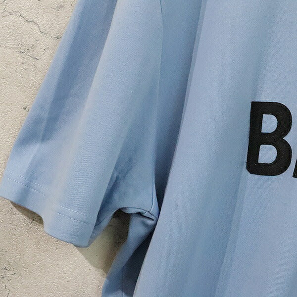 Berluti Front Logo T-Shirt Light Blue Cotton Size M