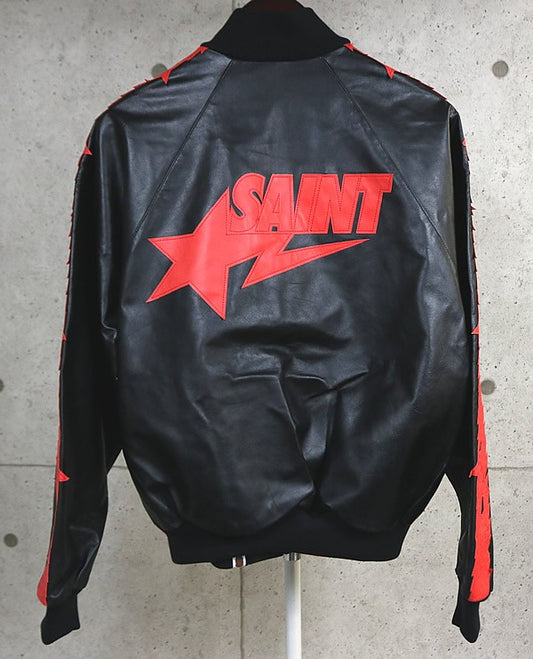 SAINT MICHAEL 26AW BAPE Track Jacket Black Red Size L