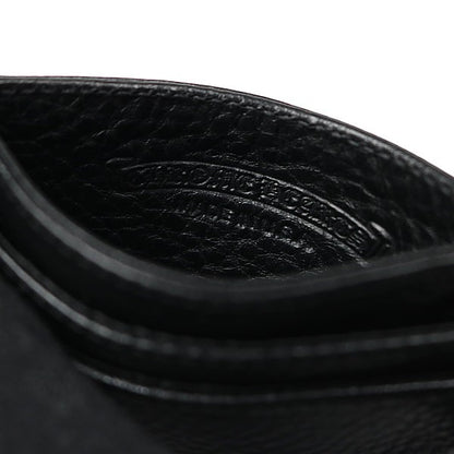 CHROME HEARTS 22K Double Side Scroll Label Case Black/Gold