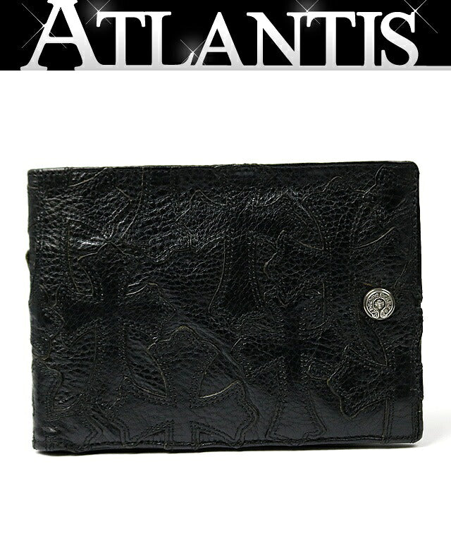 CHROME HEARTS Cemetery Cross AINT NOTHING 2 DO Wallet Black
