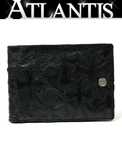 CHROME HEARTS Cemetery Cross AINT NOTHING 2 DO Wallet Black