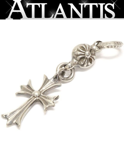 CHROME HEARTS 1 Ball Tiny CH Cross SV925 Pendant Silver