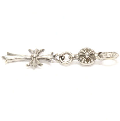 CHROME HEARTS 1 Ball Tiny CH Cross SV925 Pendant Silver