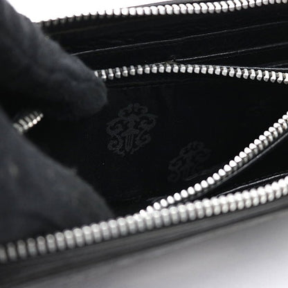 CHROME HEARTS REC F ZIP #2 Fleur Round Zip Wallet Black
