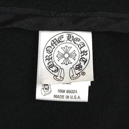 CHROME HEARTS Double Zip CH Cross Patch Hoodie Black Size L
