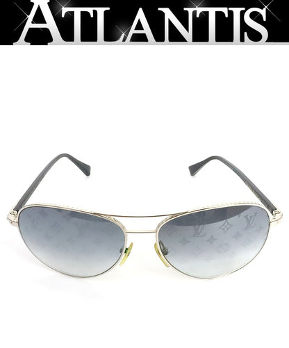 Louis Vuitton Teardrop Sunglasses Black/Silver Size 58