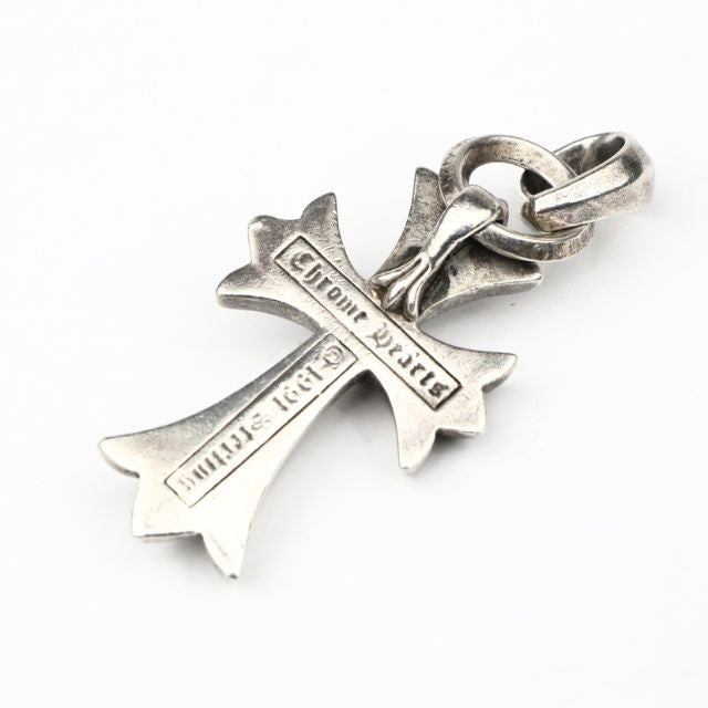 CHROME HEARTS Small CH Cross Pendant Charm Silver 925