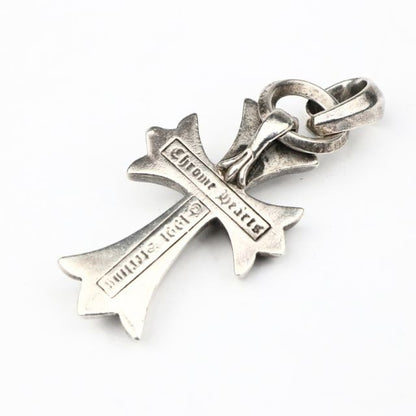 CHROME HEARTS Small CH Cross Pendant Charm Silver 925