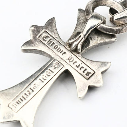 CHROME HEARTS Small CH Cross Pendant Charm Silver 925