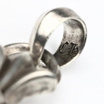 CHROME HEARTS Small CH Cross Pendant Charm Silver 925