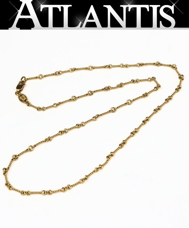 CHROME HEARTS 22K Gold Twist Chain Necklace