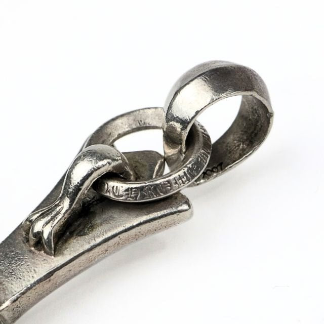 CHROME HEARTS Large Cross With Bail Pendant Charm Silver