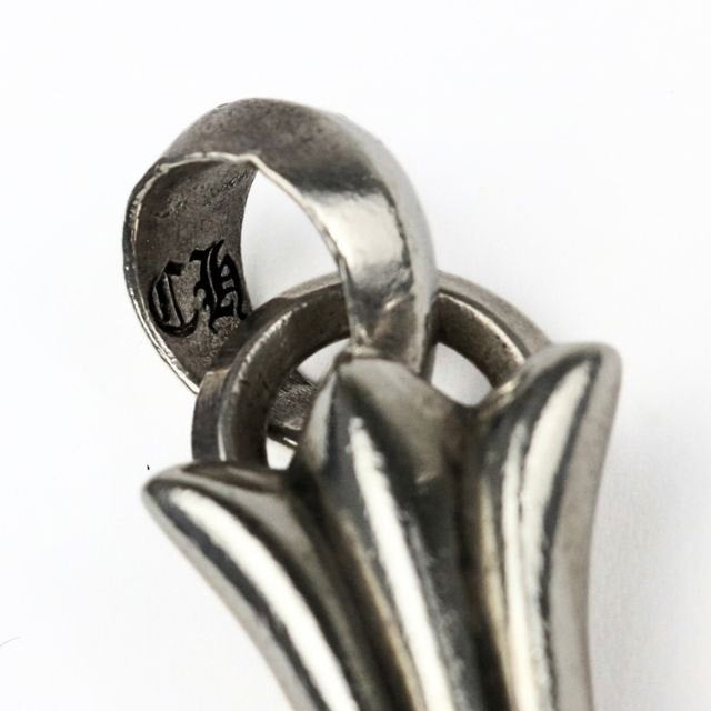 CHROME HEARTS Large Cross With Bail Pendant Charm Silver