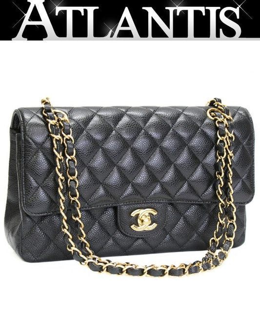 CHANEL Matelasse 25 Double Flap Bag Black