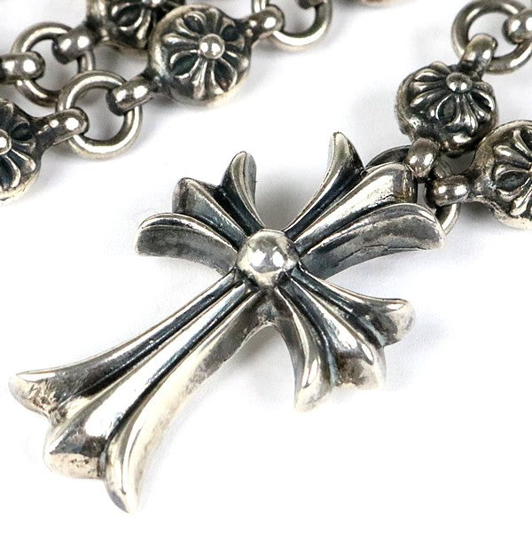 CHROME HEARTS Small CH Cross Cross Ball Necklace Silver