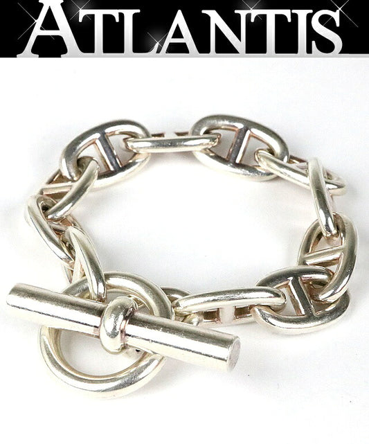 HERMES Chaine d'Ancre TGM 11 Link Bracelet Silver 925
