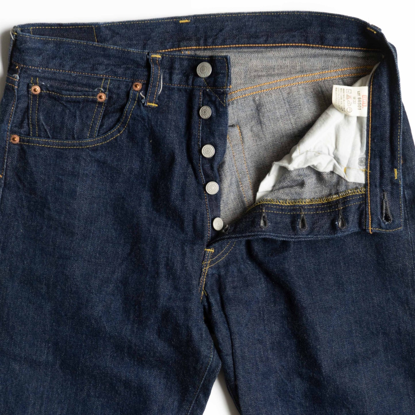 LEVI'S VINTAGE CLOTHING 66501 501XX Big E Dark Size 32×36