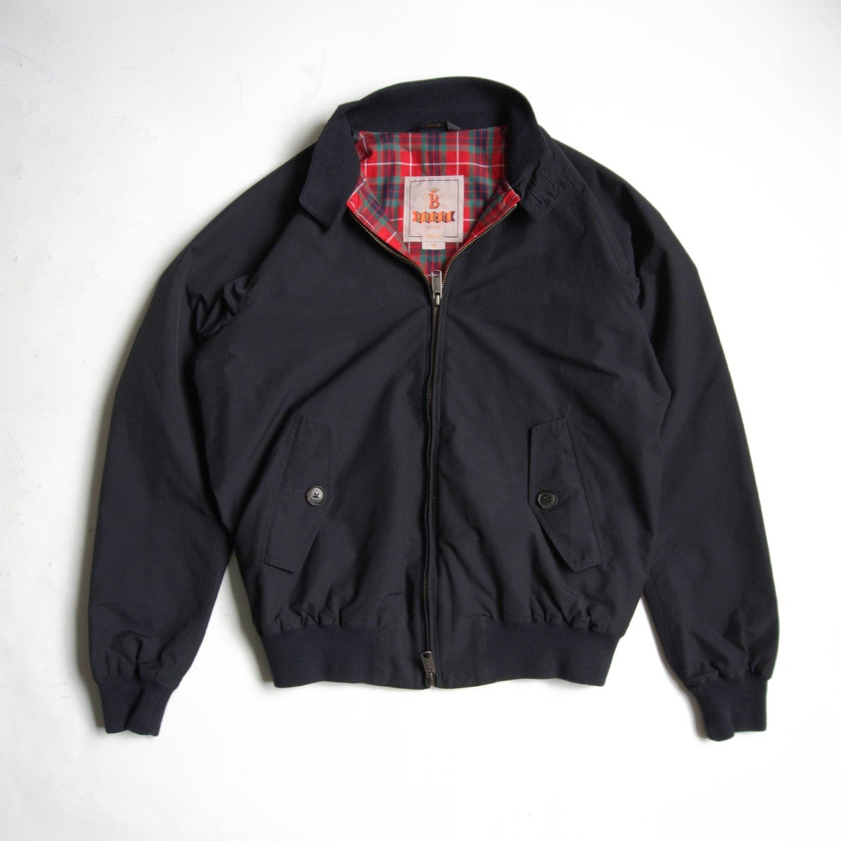 BARACUTA G9 Dark Navy England-Made Harrington Jacket Size 38