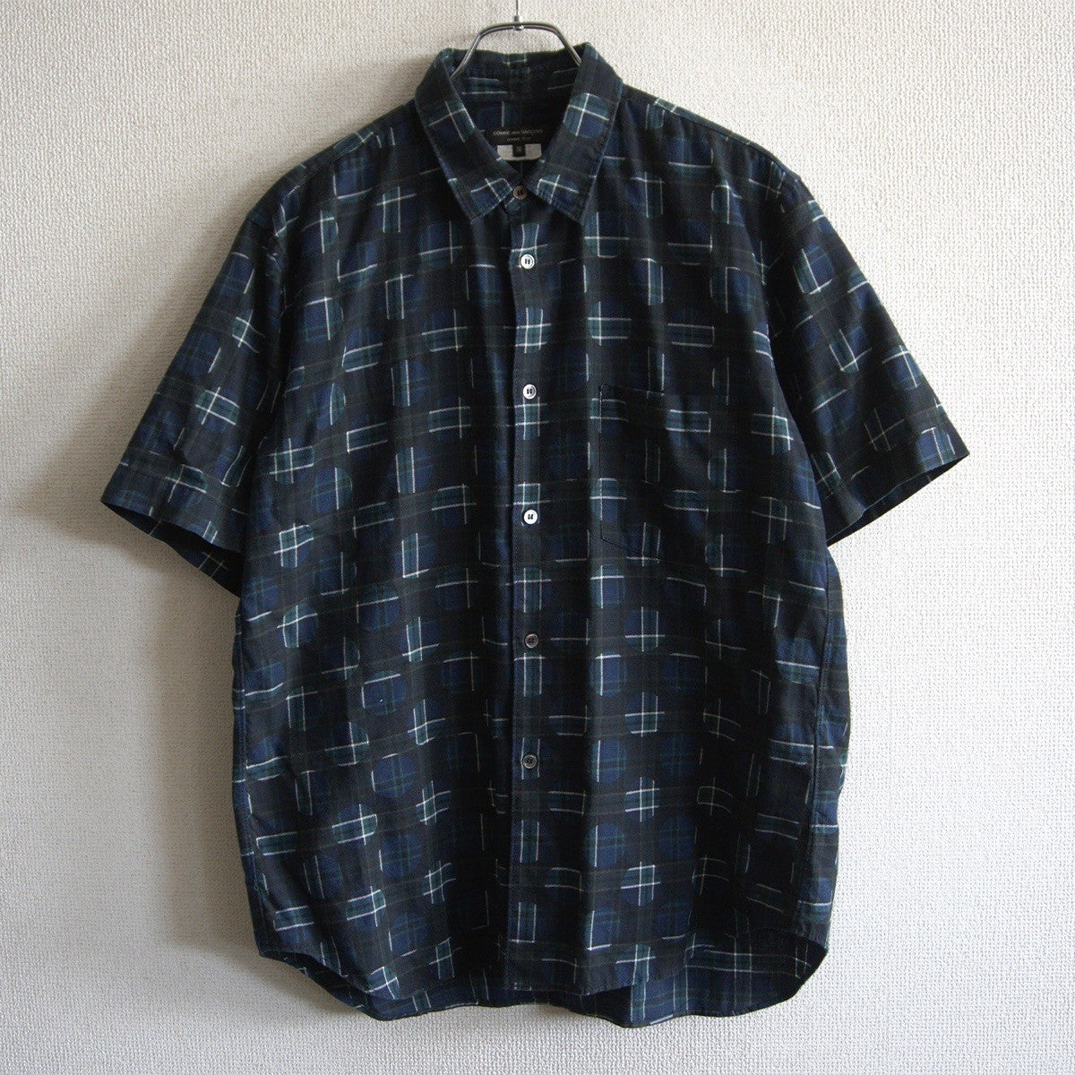 COMME des GARCONS HOMME PLUS AD2011 Printed Check S/S Size L