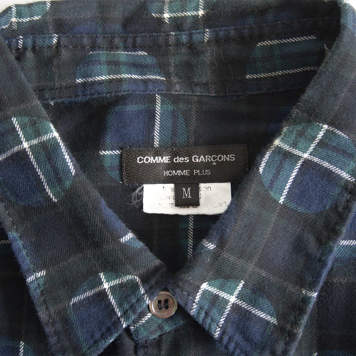 COMME des GARCONS HOMME PLUS AD2011 Printed Check S/S Size L
