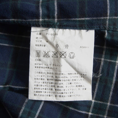 COMME des GARCONS HOMME PLUS AD2011 Printed Check S/S Size L