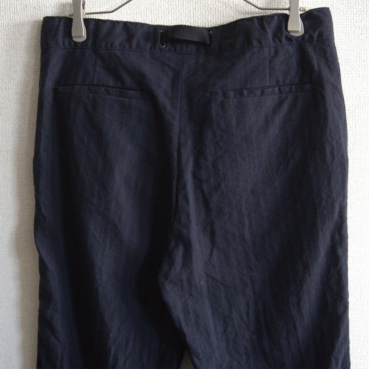 Maison Margiela 19AW Jacquard Stripe Slacks Navy Size 46