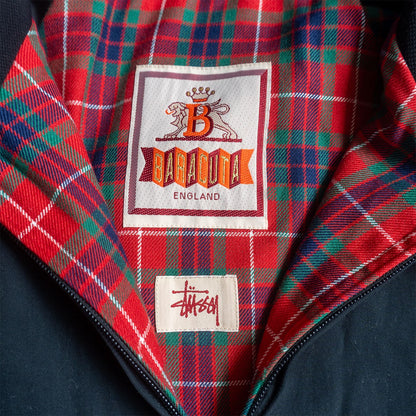 BARACUTA STUSSY Collab G9 Harrington Jacket Black Size L
