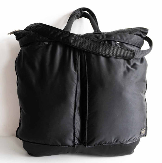 PORTER Tanker Nylon Black 2-Way Helmet Bag Size ONE SIZE