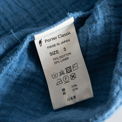 PORTER CLASSIC Sashiko Linen Premium Sweatshirt Size L