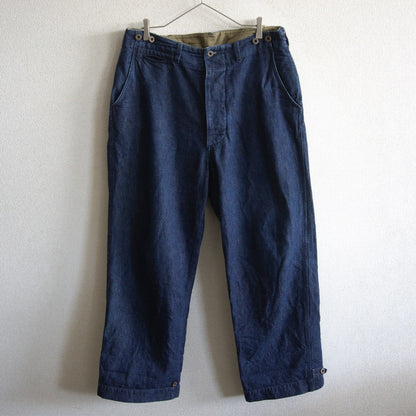 NIGEL CABOURN 40s US Army Cotton Linen Denim Pants Size 34