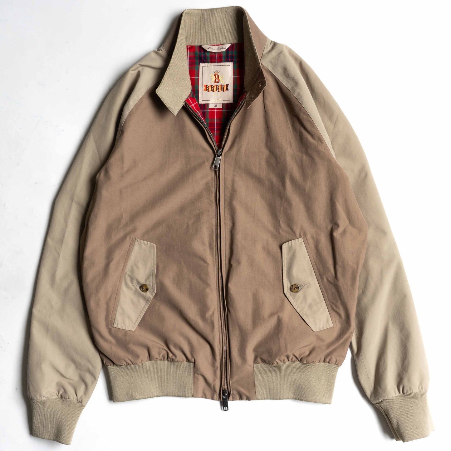 SHIPS BARACUTA G9 2-Tone England-Made Harrington Size 38