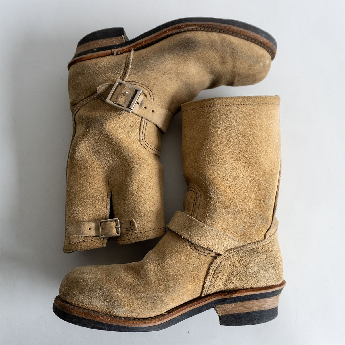 REDWING 2005 8268 USA-Made Suede Engineer Boots Size 7