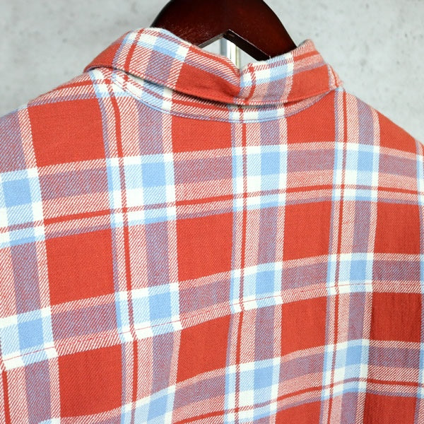 CHROME HEARTS WORKN JNKYD PLD Check Shirt Jacket Red Size L