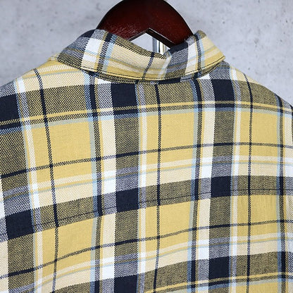 CHROME HEARTS WORKN JNKYD PLD Check Jacket Yellow Size L