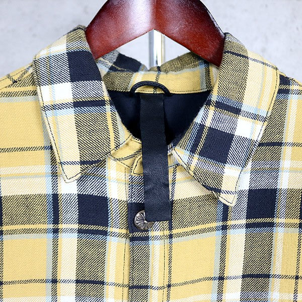 CHROME HEARTS WORKN JNKYD PLD Check Jacket Yellow Size L