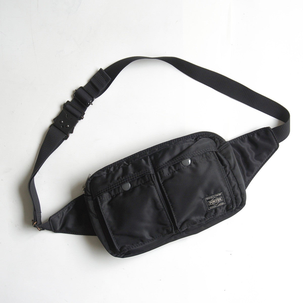 PORTER Tanker Nylon Black Waist Bag Size ONE SIZE
