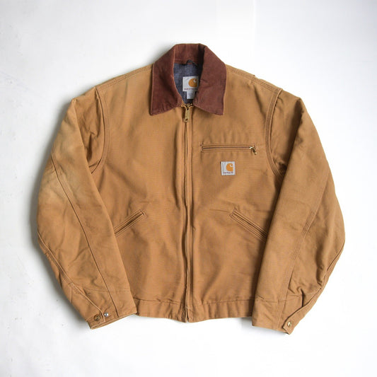 Carhartt J001 BRN Made in USA Duck Canvas Detroit Size S