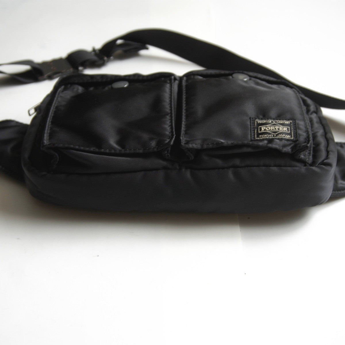 PORTER Tanker Nylon Black Waist Bag Size ONE SIZE